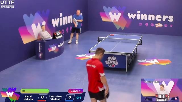 WINners CUP table 1 31.01 Badai Maksim - Tatarnikov Vladimir 16:30
