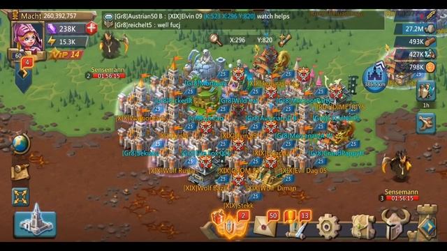 Lords Mobile KvK 170m Rally Trap eats a Triple Rally but burns on 4 + XIX Player zeroed