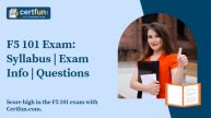 F5 101 Exam: Syllabus | Exam Info | Questions