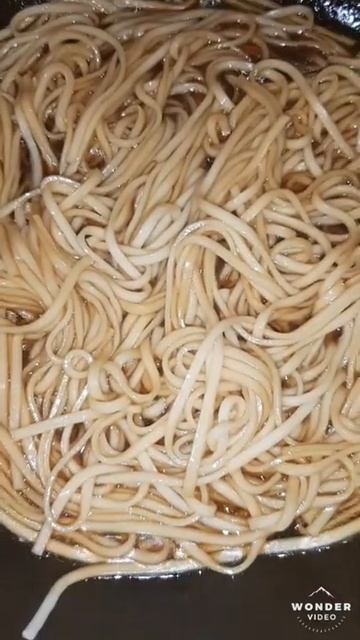Pork Belly With Fried Noodles Recipe #Shorts