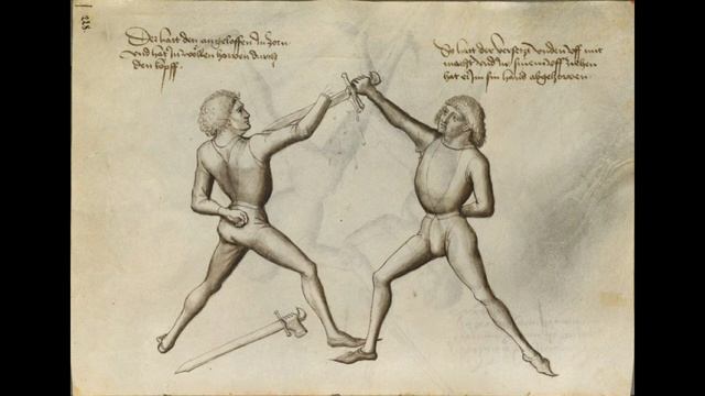 Why is the non-dominant arm kept behind the back in messer fencing?