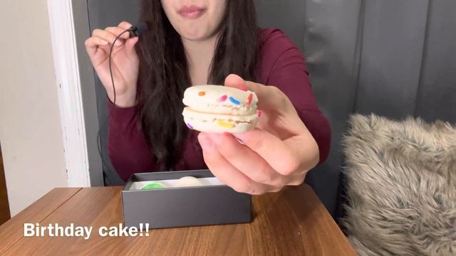 ASSORTED MACARONS ASMR EATING *SOFT CRUNCHES*