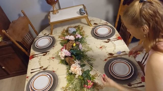 Natural boho Chic Table Setting // Natural element tablescape //
 #tablescapetuesdays24