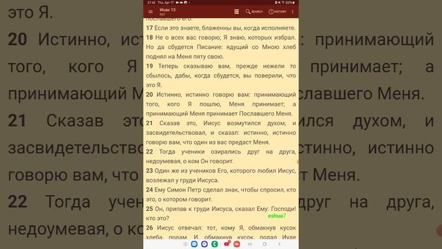 "Не имеешь Части со Мной". Что такое "Часть"? Иоанна 13.
