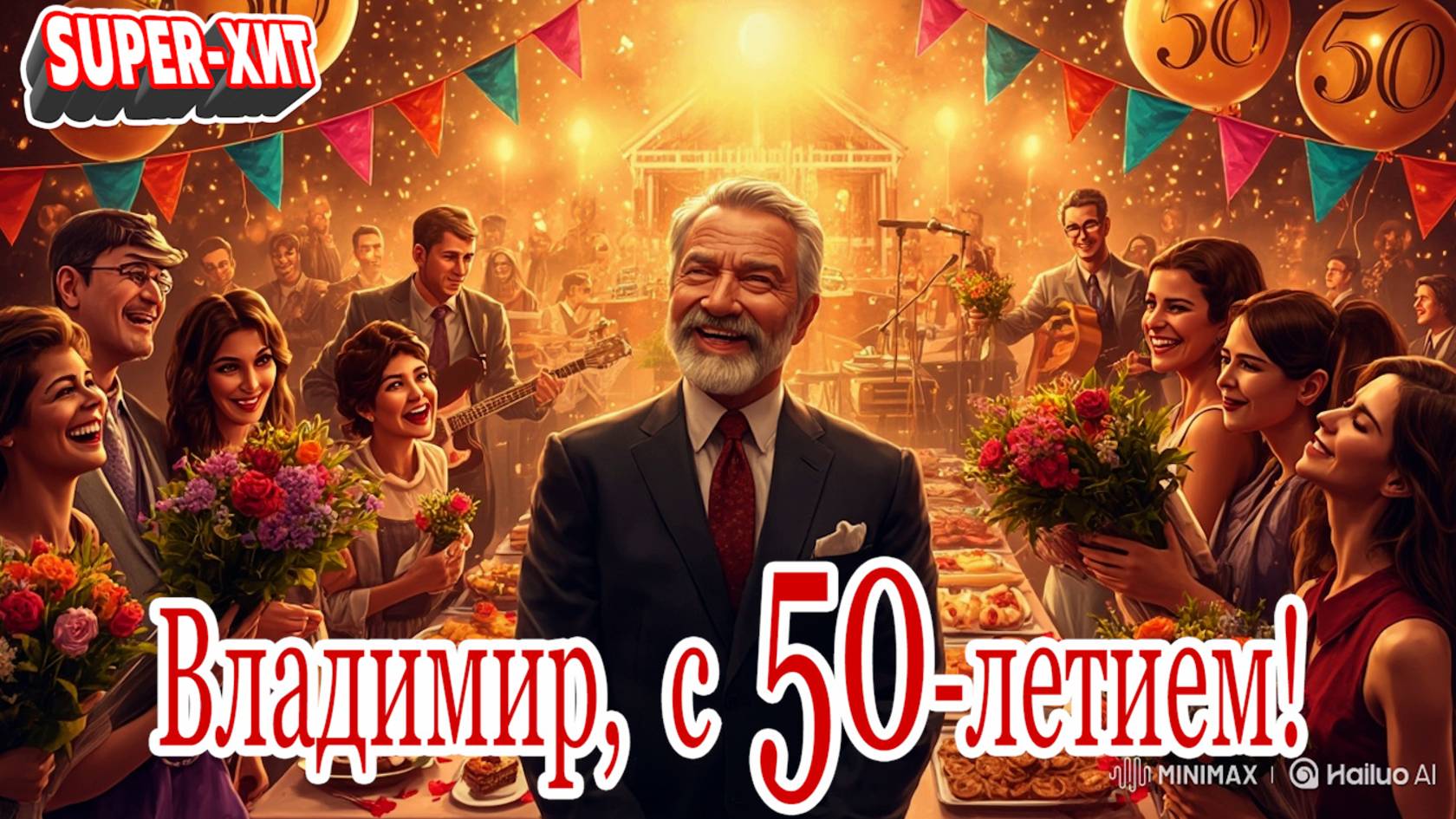 Владимир с 50-летием! (песня на заказ - Музыкальный Апельсин)