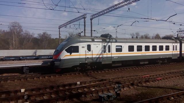 Электропоезд ЭП2Д 0018 ЦППК станция Чехов