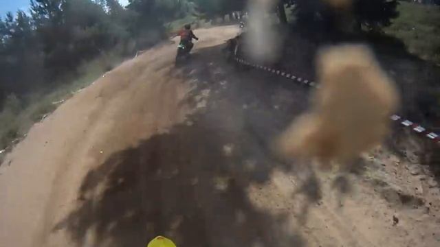 Motocross race 1, Viesite, Latvia, on board with gopro
