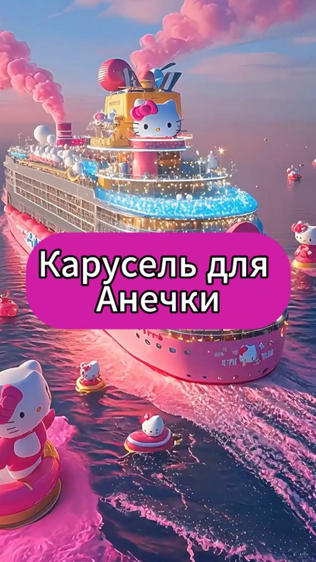 Именная музыкальная видео -открытка "Карусель Для Анечки"