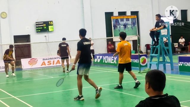 Open Badminton Championship in Bhutan || Anjan & Ranjan Buragohain vs Iman Sonowal & Laa Talar