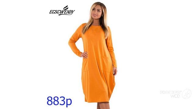Одежда AliExpress - Женское платье с длинным рукавом