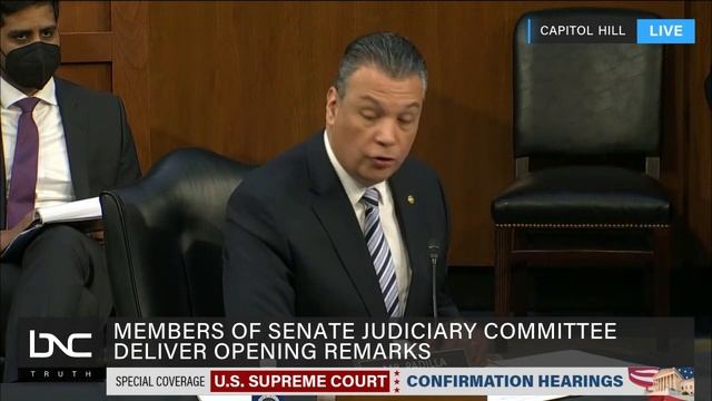 Sen. Alex Padilla Praises Judge Ketanji Brown Jackson’s Credentials