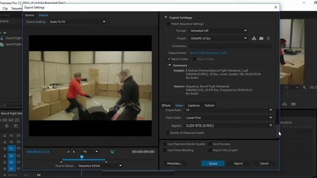 دورة Adobe Premiere Pro CC للمبتدئين | الدرس 60 | تحويل الفيديو الى صورة متحركة GIF بالبريمير