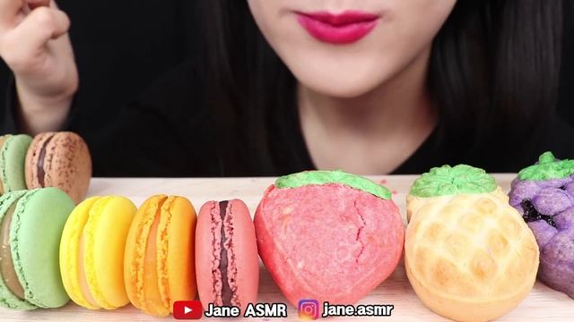 ASMR FRUIT FENGLISU *STRAWBERRY, GRAPES, PINEAPPLE 과일 펑리수, 딸기, 포도, 파인애플 먹방 MUKBANG