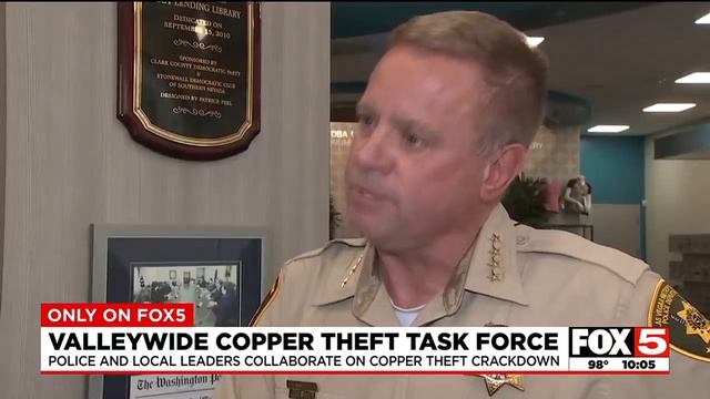 Regional copper theft task force tackles crime across the Las Vegas Valley
