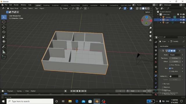 cara mudah membuat design ruangan di blender 3.0 part 1