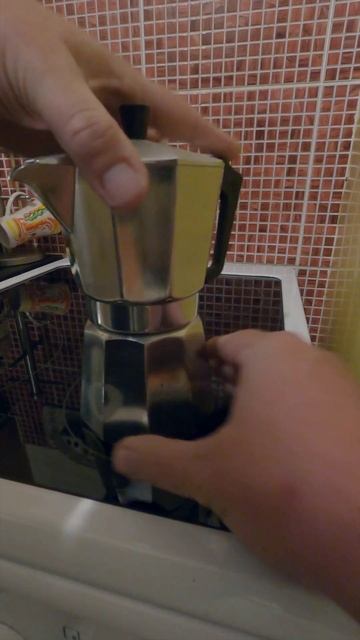 How to use a stove top coffee pot | #Shorts