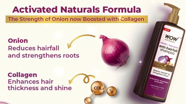 WOW Skin Science Onion Oil Shampoo | Best Onion Shampoo | Wow Onion Shampoo