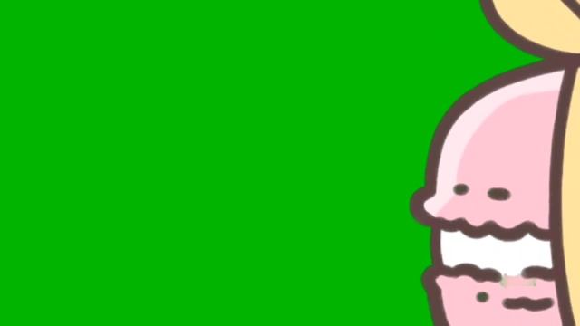 Macaroon green screen