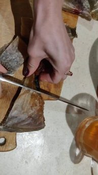 Ерш мурманский, правильная нарезка.