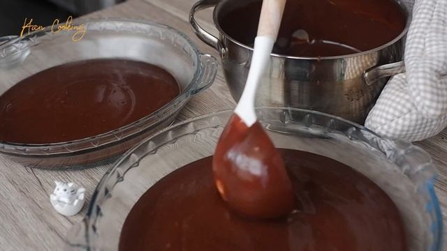 PREMIUM! SUPER NYOKLAT PUDING TERAPUNG | RESEP DAN CARA MEMBUAT PUDING  COKLAT BLACK FOREST