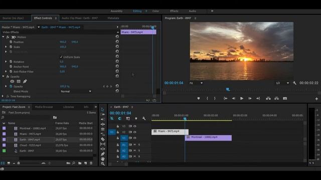 Fast Zoom Transition Tutorial - Adobe Premiere Pro 2017