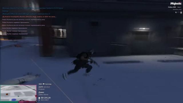 Обычный вeчeр сотрудника SANG | Majestic-RP😉