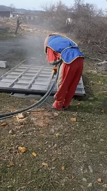 Пескоструй ворот