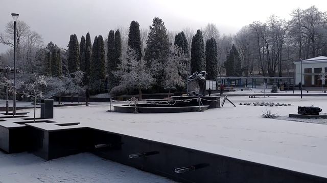 Трускавець від Новорічної ялинки до бювету з питтям води 20 грудня 2020 р.