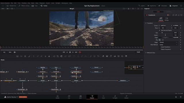 REALISTIC ADVANCED SKY REPLACEMENT WITH STARS/PLANETS/CLOUDS AND MORE | DAVINCI RESOLVE 17 TUTORIAL