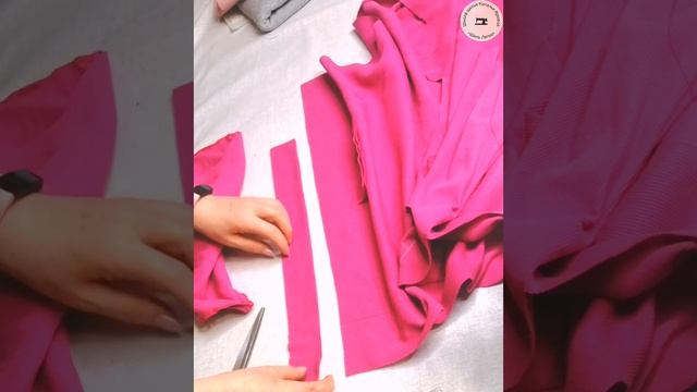 Раскрой полосок для изготовления рюша из кашкорсе.