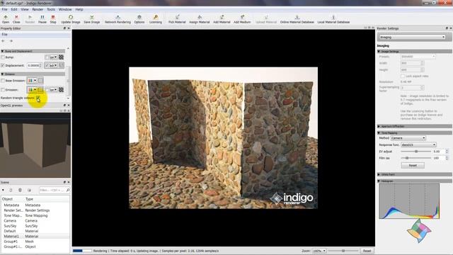 SkIndigo Displacement Mapping and Subdivision Tutorial