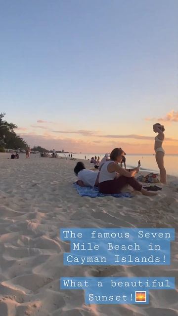 The famous Seven Mile Beach in Cayman Islands!