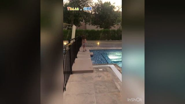 Pool day with Talia . DXB
