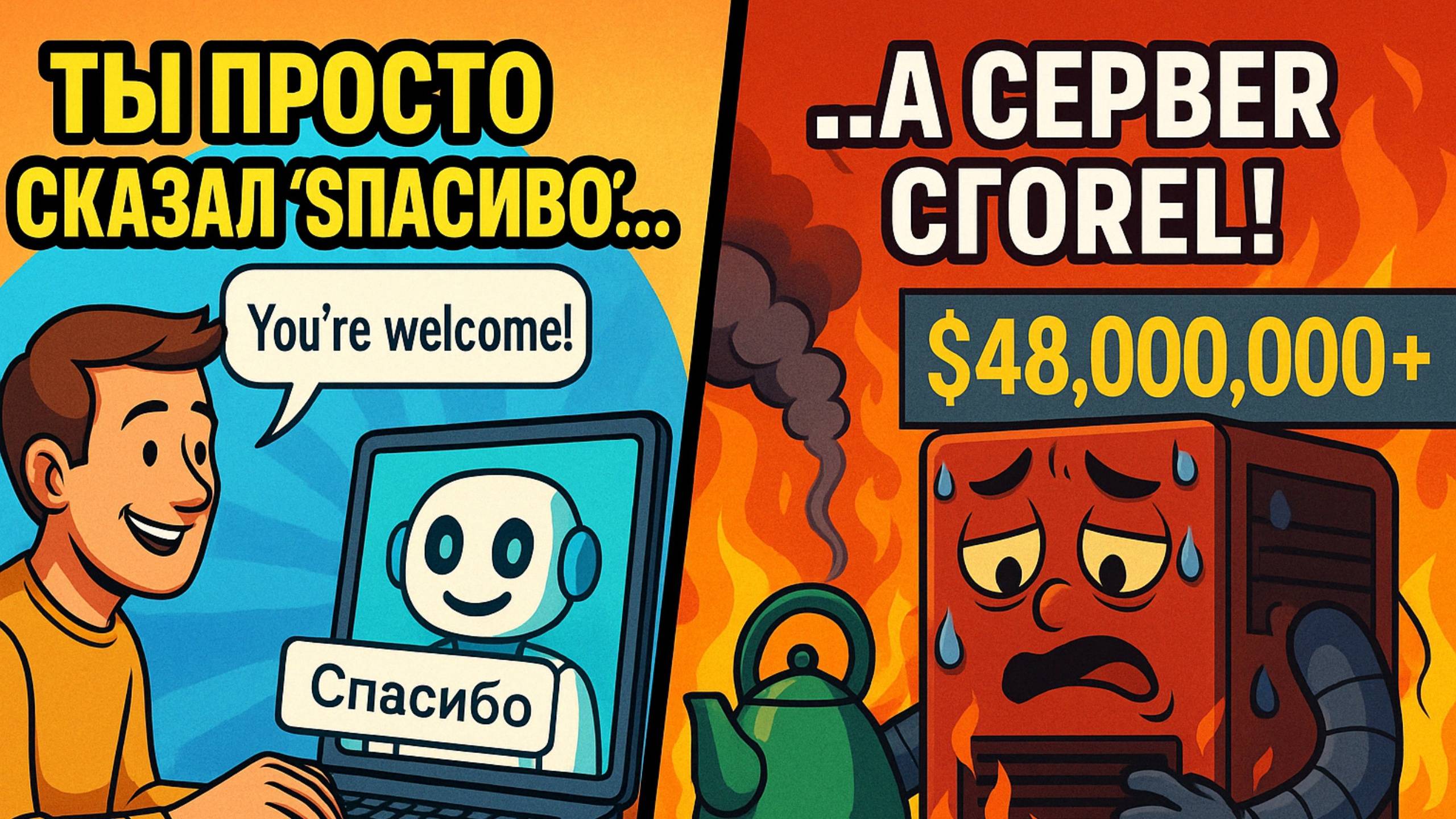 Вы просто сказали «спасибо»... и сожгли сервер на миллионы