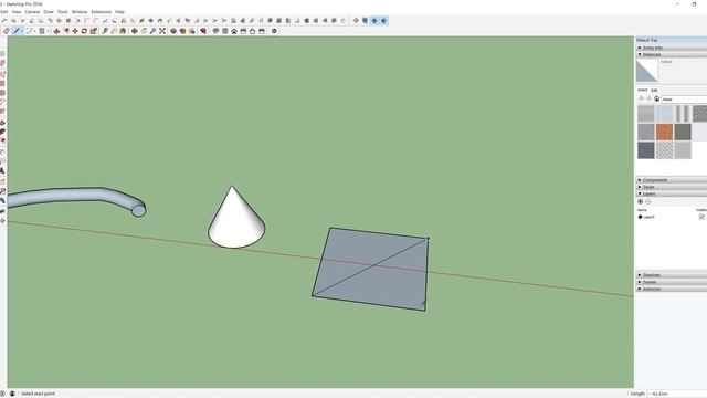 Basic Geometry Modeling on Sketchup Software