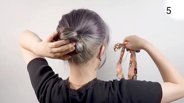 스카프 10가지 방법  쉽게 머리묶기  셀프헤어스타일링 ~~👍👍😍/scarf hair /updo /スカーフヘア