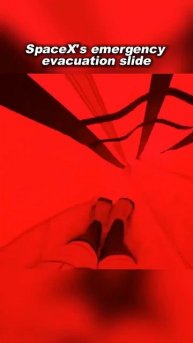 Эвакуационный трап для космонавтов spacex #spacex