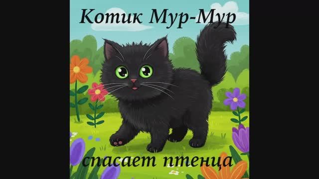 Котик Мур-Мур и птенец. Сказка от Елены Клюевой