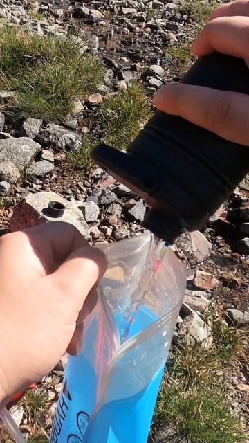 Solo Hiking Safety: Refilling your water when hiking!