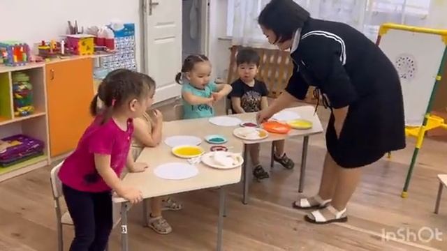 ҰІӘ "Әдемі табақ" сурет салу