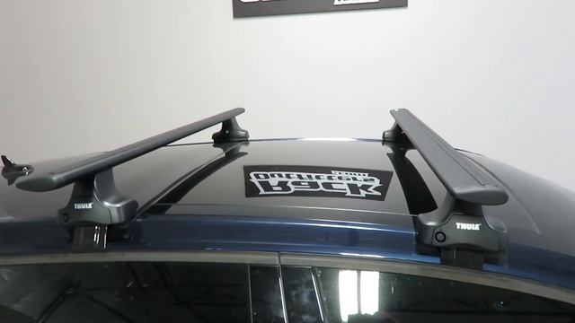 Volkswagen GTI 5 Door with Thule 480R AeroBlade Roof Rack Crossbars