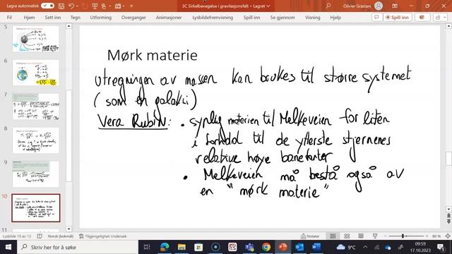 Fysikk 2   3C Sirkelbevegelse i gravitasjonsfelt del 2