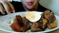 Classic Pork Adobo Mukbang I Mukbang Philippines