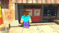 STEVE STEALING PRESIDENT'S CAR IN GTA V | MINECRAFT X GTA V | ANDREOBEE