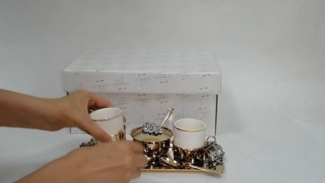 Кофейный набор "Завтрак Императора" с позолотой