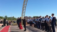Открытие парка в Костанае в честь 25-летия Госсимволов РК