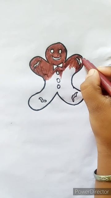 ginger bread 🍞 #trending #viral #youtubeshorts #satisfying #shorts #drawing #easy #youtube #art