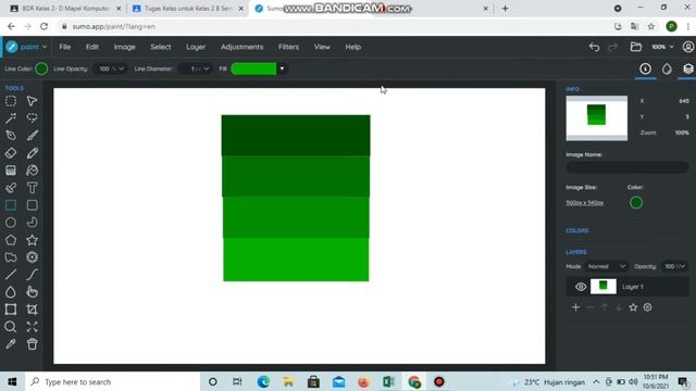 Membuat Gambar dan Gradasi Warna pada Sumo Paint