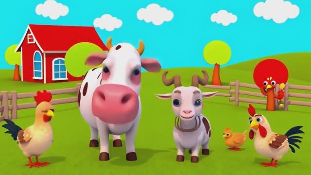 Развивающий музыкальный мультик 🎵🎵🎵 | Кто живет на ферме 🐔🐷🐴