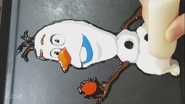 Frozen 2 Pancake Art - Olaf 겨울왕국 2 울라프